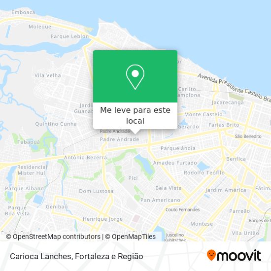 Carioca Lanches mapa