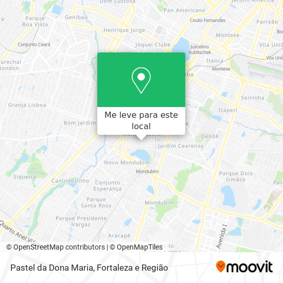 Pastel da Dona Maria mapa