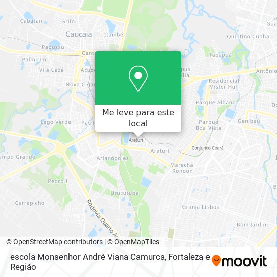 escola Monsenhor André Viana Camurca mapa