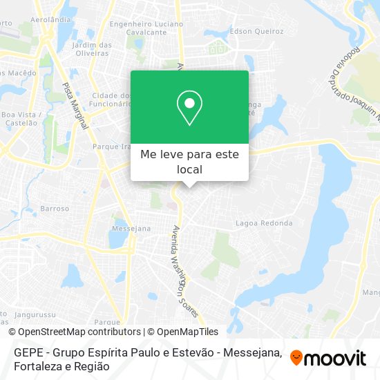 GEPE - Grupo Espírita Paulo e Estevão - Messejana mapa