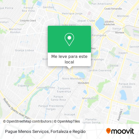 Pague Menos Serviços mapa
