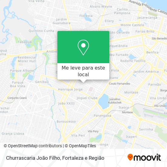 Churrascaria João Filho mapa