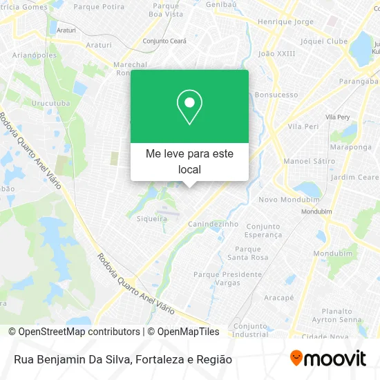 Rua Benjamin Da Silva mapa