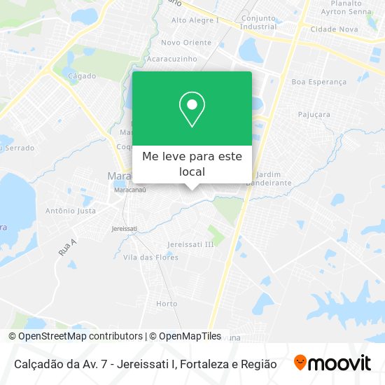 Calçadão da Av. 7 - Jereissati I mapa