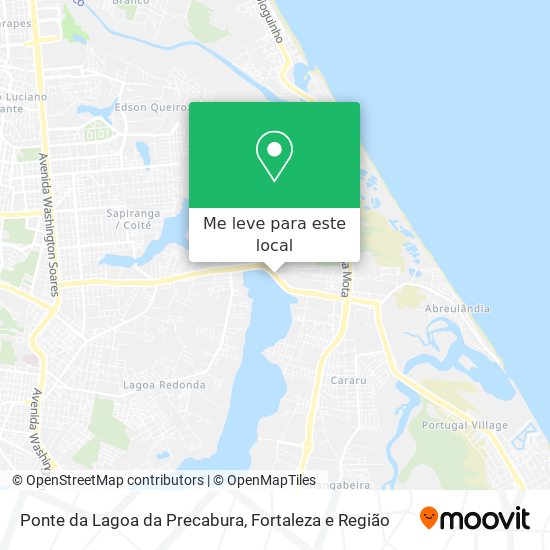 Ponte da Lagoa da Precabura mapa