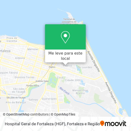 Hospital Geral de Fortaleza (HGF) mapa