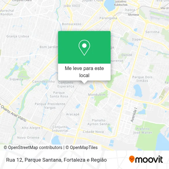 Rua 12, Parque Santana mapa