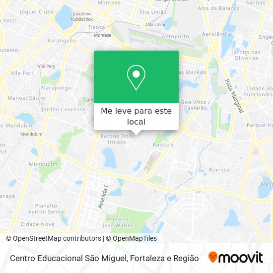 Centro Educacional São Miguel mapa