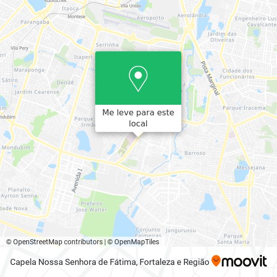 Capela Nossa Senhora de Fátima mapa