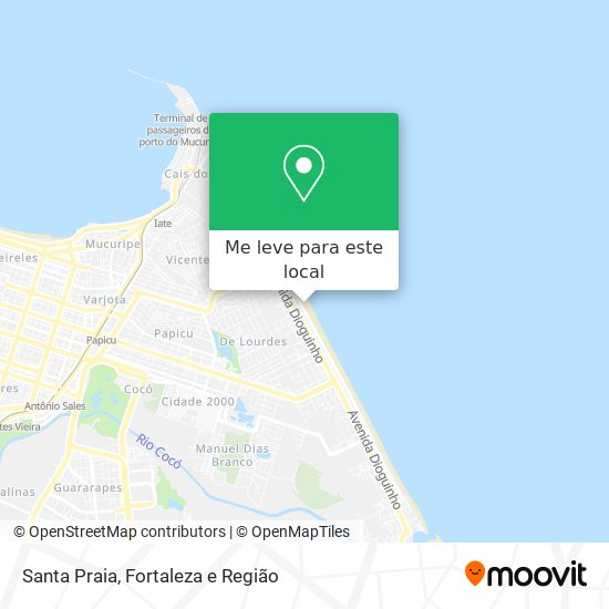 Santa Praia mapa