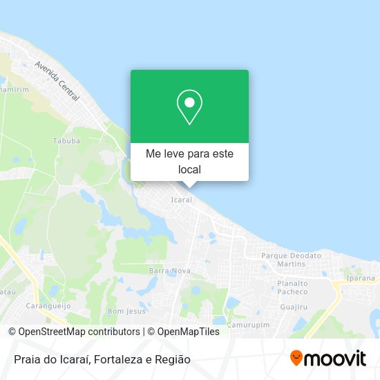 Praia do Icaraí mapa