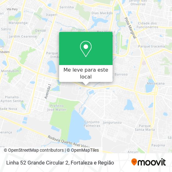 Linha 52 Grande Circular 2 mapa