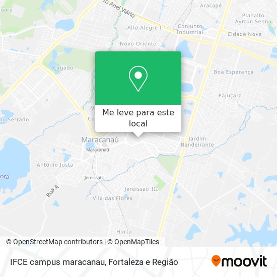 IFCE campus maracanau mapa