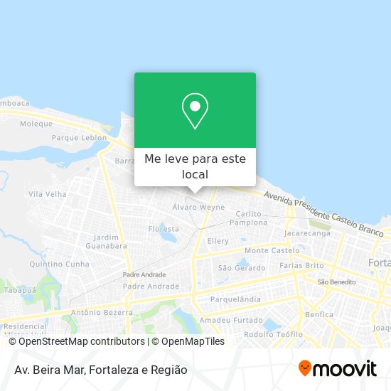 Av. Beira Mar mapa