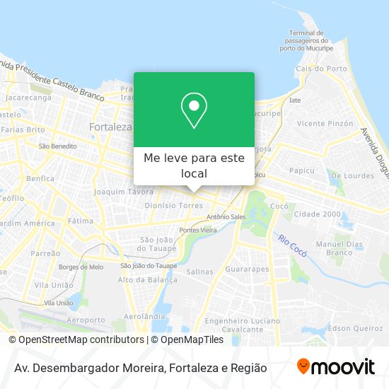 Av. Desembargador Moreira mapa