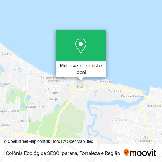 Colônia Ecológica SESC Iparana mapa