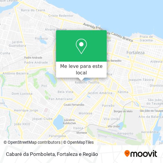 Cabaré da Pomboleta mapa