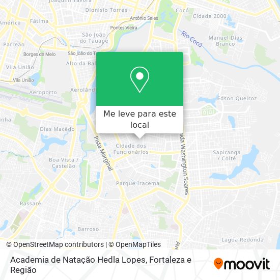 Academia de Natação Hedla Lopes mapa