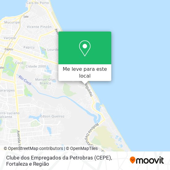 Clube dos Empregados da Petrobras (CEPE) mapa