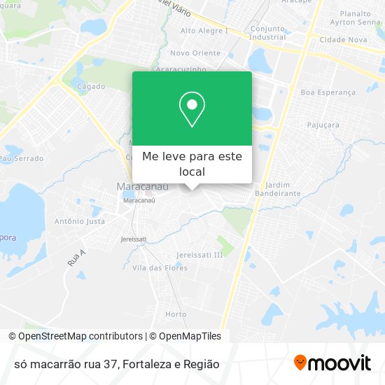 só macarrão rua 37 mapa