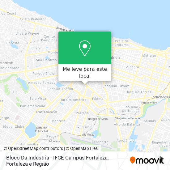 Bloco Da Indústria - IFCE Campus Fortaleza mapa