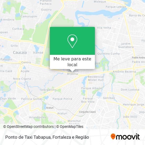 Ponto de Taxi Tabapua mapa