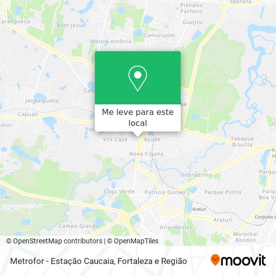 Metrofor - Estação Caucaia mapa