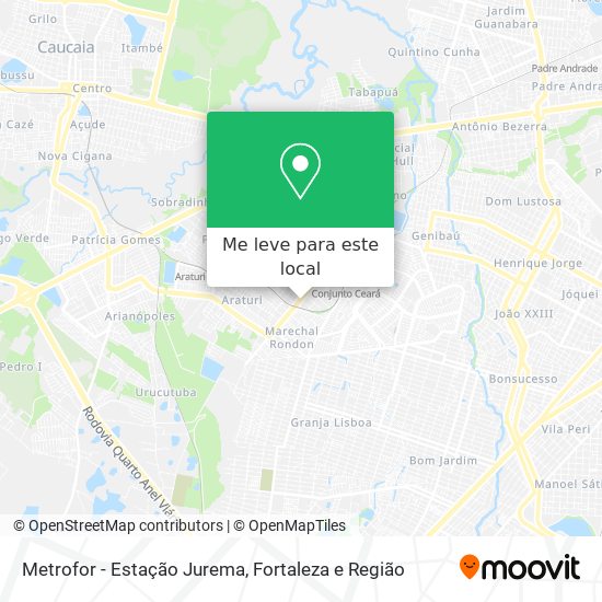 Metrofor - Estação Jurema mapa