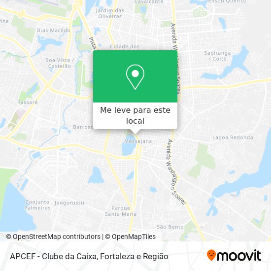 APCEF - Clube da Caixa mapa