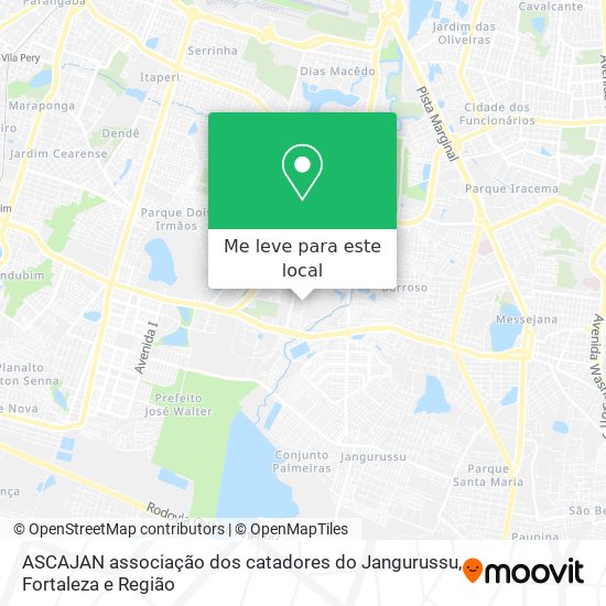 ASCAJAN associação dos catadores do Jangurussu mapa