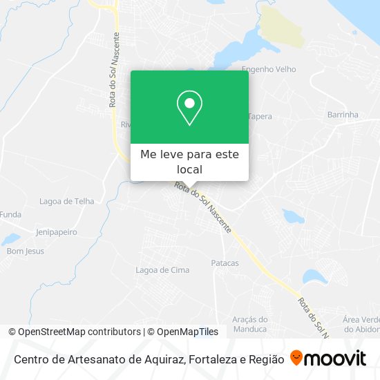 Centro de Artesanato de Aquiraz mapa