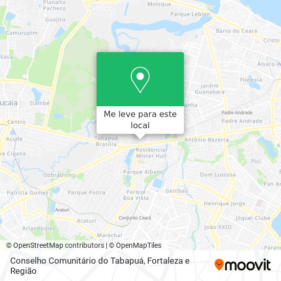 Conselho Comunitário do Tabapuá mapa