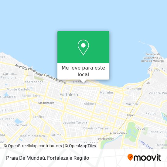 Praia De Mundaú mapa