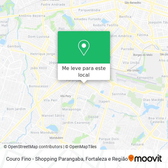 Couro Fino - Shopping Parangaba mapa
