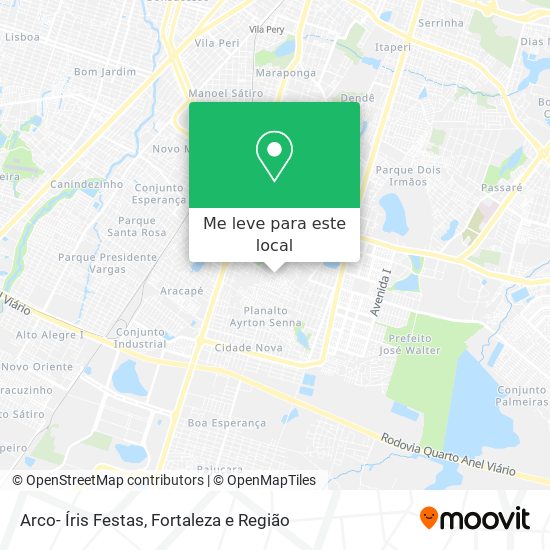 Arco- Íris Festas mapa