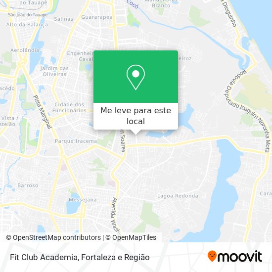 Como chegar até Fit Club Academia em José De Alencar de Ônibus?