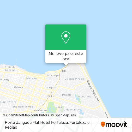Porto Jangada Flat Hotel Fortaleza mapa