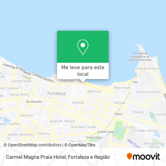 Carmel Magna Praia Hotel mapa