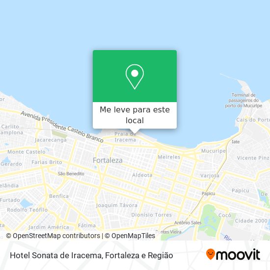 Hotel Sonata de Iracema mapa