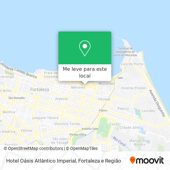 Hotel Oásis Atlântico Imperial mapa