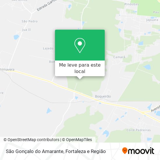 São Gonçalo do Amarante mapa