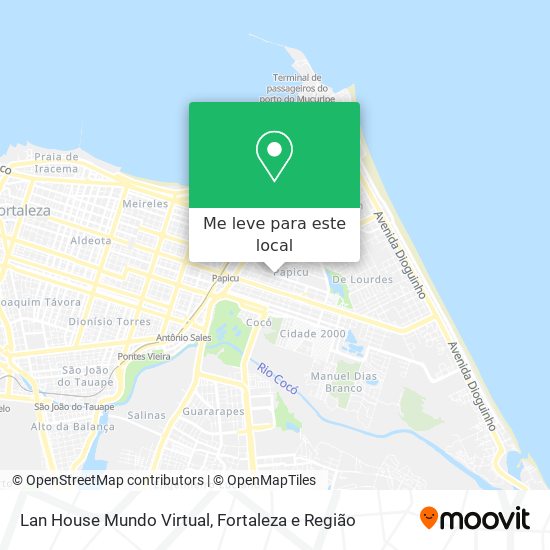 Lan House Mundo Virtual mapa