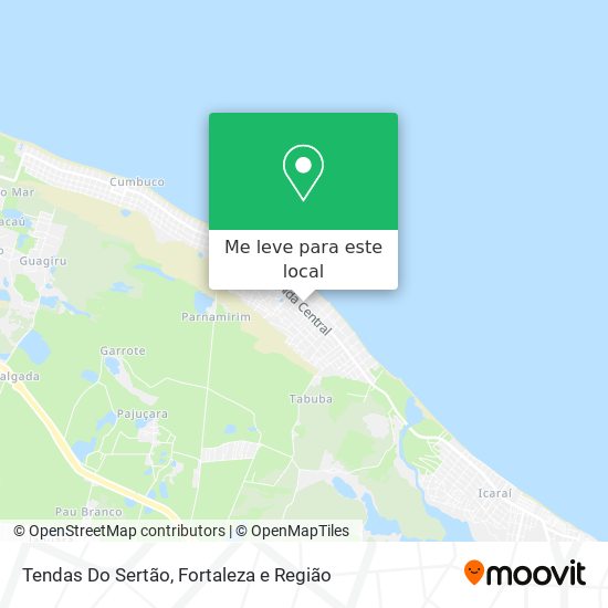 Tendas Do Sertão mapa