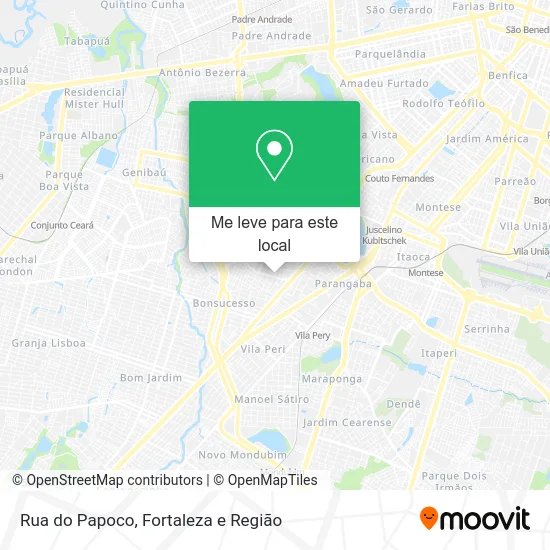 Rua do Papoco mapa