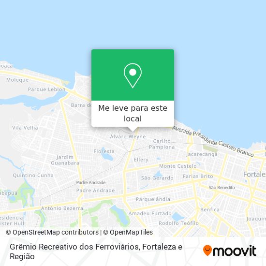 Grêmio Recreativo dos Ferroviários mapa