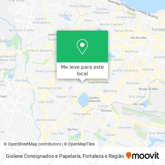 Gislene Consignados e Papelaria mapa