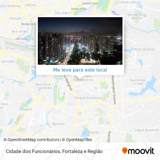 Cidade dos Funcionários mapa