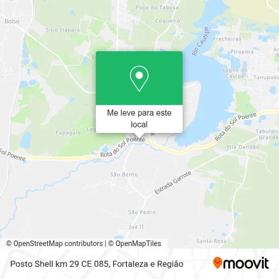 Posto Shell km 29 CE 085 mapa