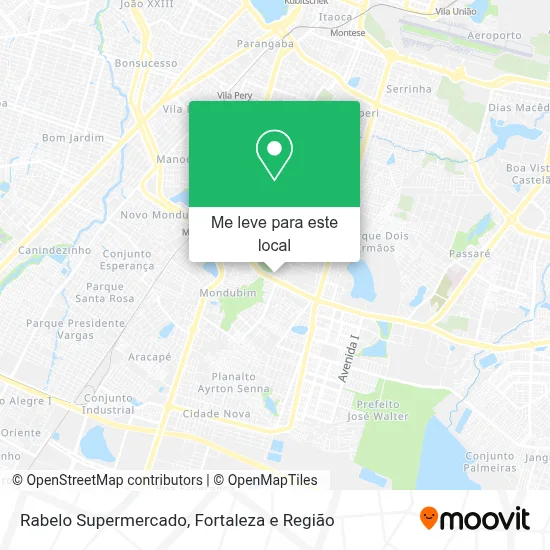 Rabelo Supermercado mapa
