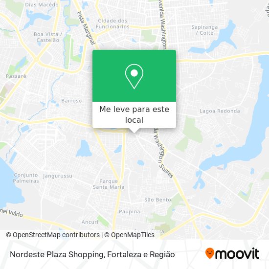 Nordeste Plaza Shopping mapa